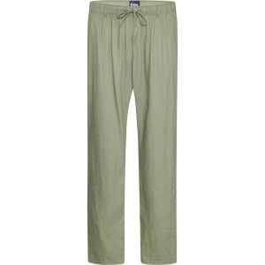 North Enzo linen comfort fit pants olive green
