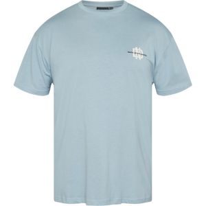 North Finn printed tee dust blue