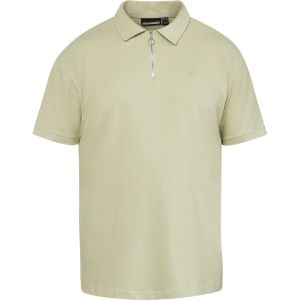North Quinn polo w/zip light dust green