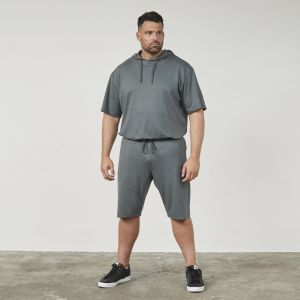 North Mason sweat shorts dark dust green