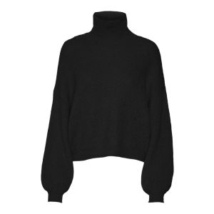 Vero Moda Tall Yvonne ls rollneck blou noos black