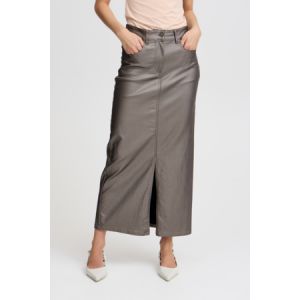 B Young Kiko skirt gecoat rose metallic