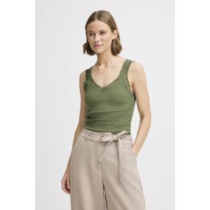 B Young Palvin lace top four leaf glover green