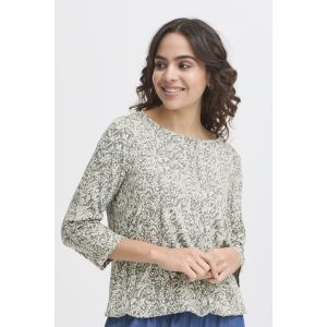 Fransa Fedot 4 shirt print agave green mix