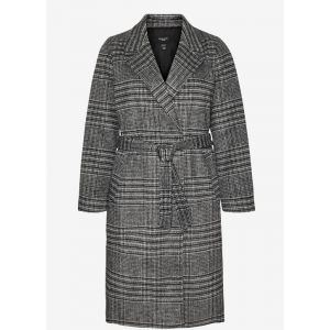 Vero Moda Tall Luck long check coat boo