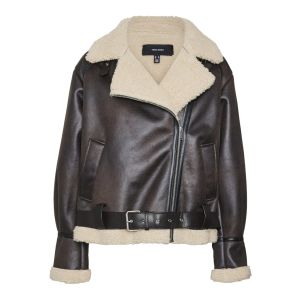 Vero Moda Tall Joanna coated jacket tll chocolate torte