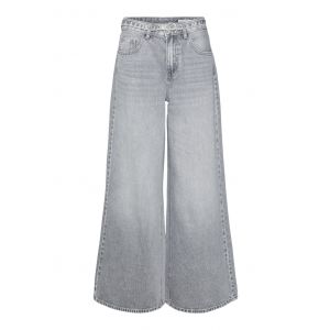 Vero Moda Tall Annet mr wide belt jeans Ll218 medium grey