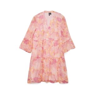 Vero Moda Tall Smilla 3/4 short dress crystalpink