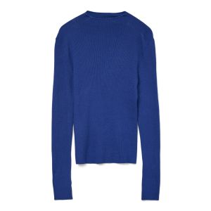 Vero Moda Tall Nancy rib ls funnelneck pullover surf the web