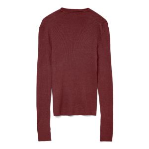 Vero Moda Tall Nancy Rib Ls Funnelneck Pullover Tll Syrah