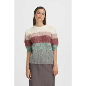 B Young Omhu ss jumper roan rouge mix