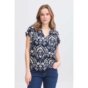 Fransa Seen tee 6 navy blazer