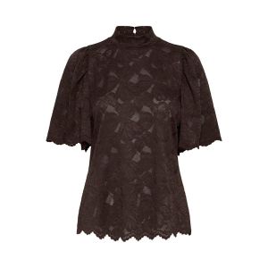 Fransa Mirabella blouse shirt chocolate torte