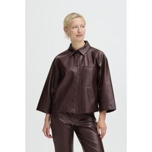 B Young Enid shirt blouse fudge red