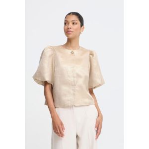 B Young Dariella jacket oatmeal gold