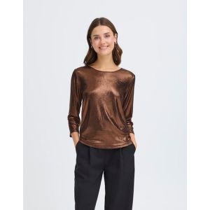 Fransa Franny tee 2 copper metallic