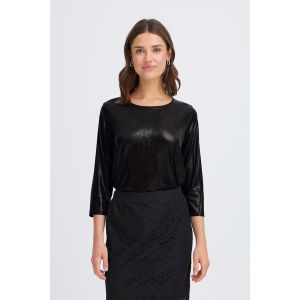 Fransa Franny tee 2 black metallic
