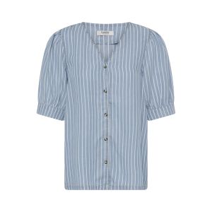 B Young Kosmo v ss shirt light blue denim stripe