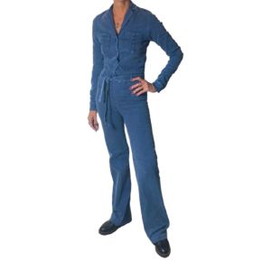 Zip73 Evi jumpsuit jeans straight wonderful blue