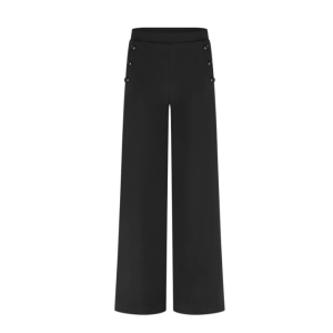 Brandy Amber wide button pants black