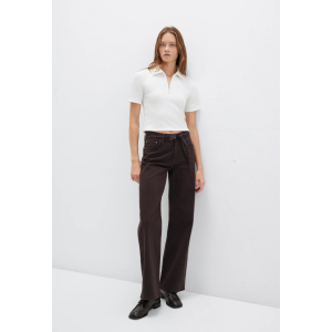 MAVI Malibu wide leg W/Belt Chocolate Colored