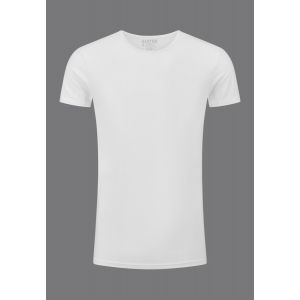 Slater Austin shirt stretch o-neck bodyfit white 2P