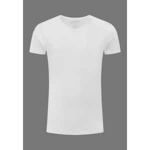 Slater Austin shirt stretch V-neck bodyfit white 2P