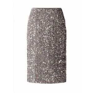 YEST Philipa rok pailetten grey velours