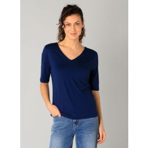 YEST Ramona shirt v-hals summer blue