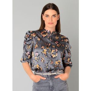 YEST Betsy blouse steel grey multi