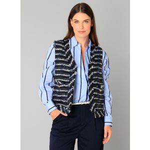 YEST Bertrada gilet dark navy/multi colour