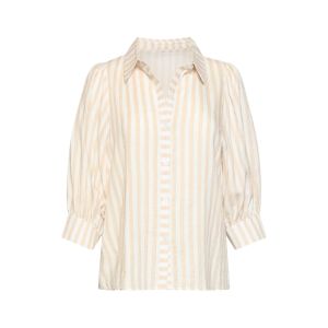 Smashed Lemon Tall Fenna blouse stripe sand offwhite