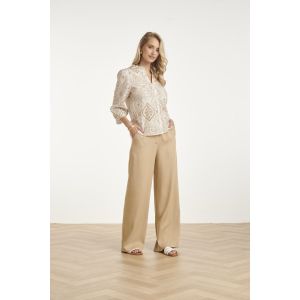 Smashed Lemon Tall Cato blouse brod white/sand