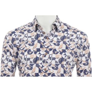 Eden Valley Amsterdam print grafisch blue beige