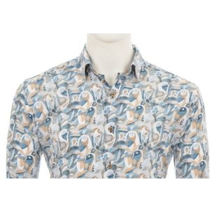 Eden Valley Amsterdam print paisley petrol beige