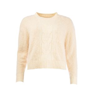 ICNK Tall Hairy feather cable off white