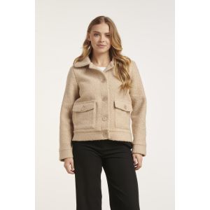 Smashed Lemon Tall Celeste jacket bouclé sand
