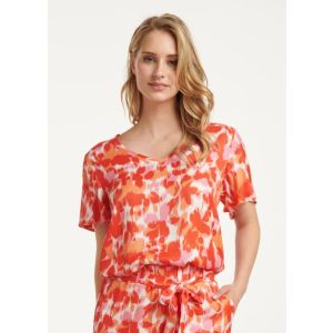 Smashed Lemon Daimy shirt print wolken peach/multicolour