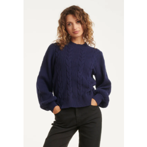 Smashed Lemon Tall Saar knit trui 675 navy