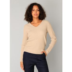 YEST Constanza v-neck sand