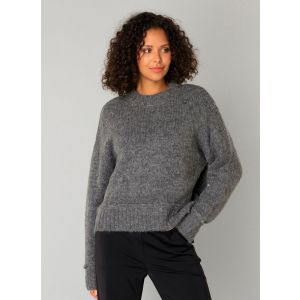 YEST Olieve trui dark grey mel