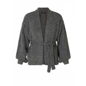 YEST Calista vest dark grey melange