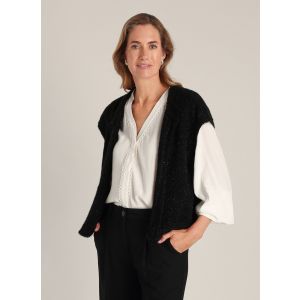 YEST Delfina vestje glitter black