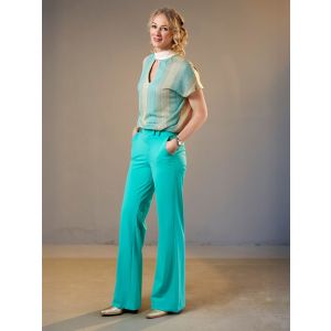Kimara Tall Kiki top aqua gold