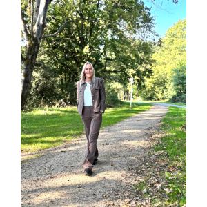 Kimara Tall Semmy jacket scuba sweat shadow grey