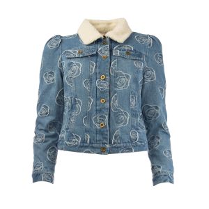 ICNK Tall Nina Denim Jacquard 366 Jeans Blue
