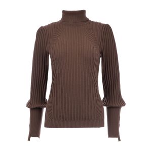 ICNK Tall Anury fine knit dark brown