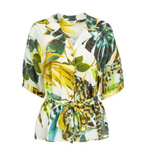 NED Tall Sarre blouse ss arcadia aqua