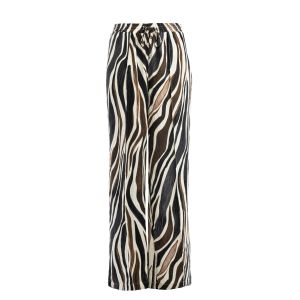 NED Tall Yura brown zebra print woven bruin