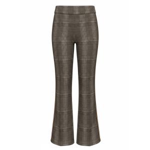ICNK Tall Aleyna tape knitted check 683 dark brown